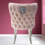 Palisade Silver Frame Dining Velvet Chair - Image 3