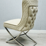 Rome Mink Velvet Dining Chair