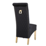 Sofia Black & Gold Square Knocker Dining Chair