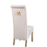 Sofia Cream & Gold Square Knocker Dining Chair