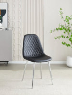 Mexico Black PU Dining Chair - Image 2
