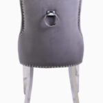 Worren Chrome/ Gold Leg Knocker Dining Chair