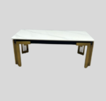 Sorrento Rectangle Ceramic Gold Coffee Table
