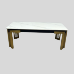 Sorrento Rectangle Ceramic Gold Coffee Table