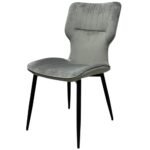 Windsor Grey Velvet Chair
