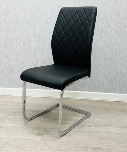 Vesta Office Dining Black PU Dining Chair