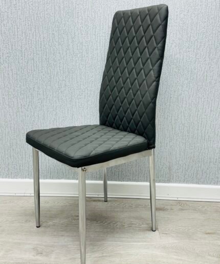 California Grey PU Dining Chair