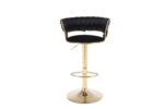 Camelia Black & Gold Bar Stool