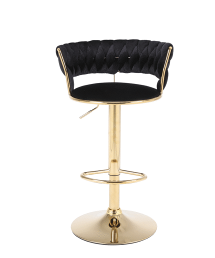 Camelia Black & Gold Bar Stool