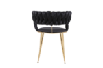 Camelia Black & Gold Dining Chair