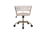 Camelia Cream & Gold Office Chair