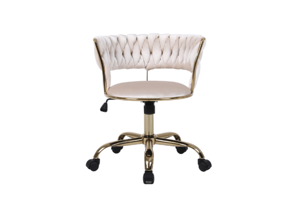 Camelia Cream & Gold Office Chair Camelia Cream & Gold Office Chair