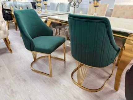 Lasco Green & Gold Dining Chair
