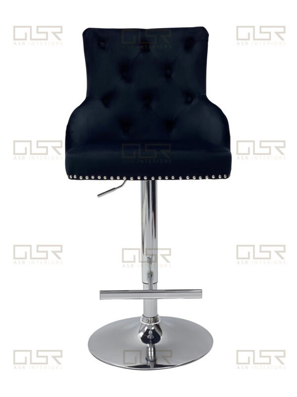 Majestic Black Fabric Bar Stool Majestic Black Fabric Bar Stool