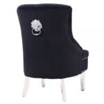Majestic Black Wing Chair
