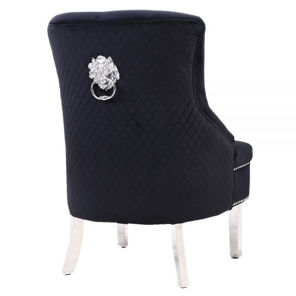 Majestic Black Wing Chair Majestic Black Wing Chair