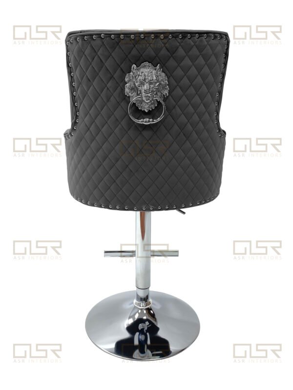 Majestic Grey Fabric Bar Stool Majestic Grey Fabric Bar Stool