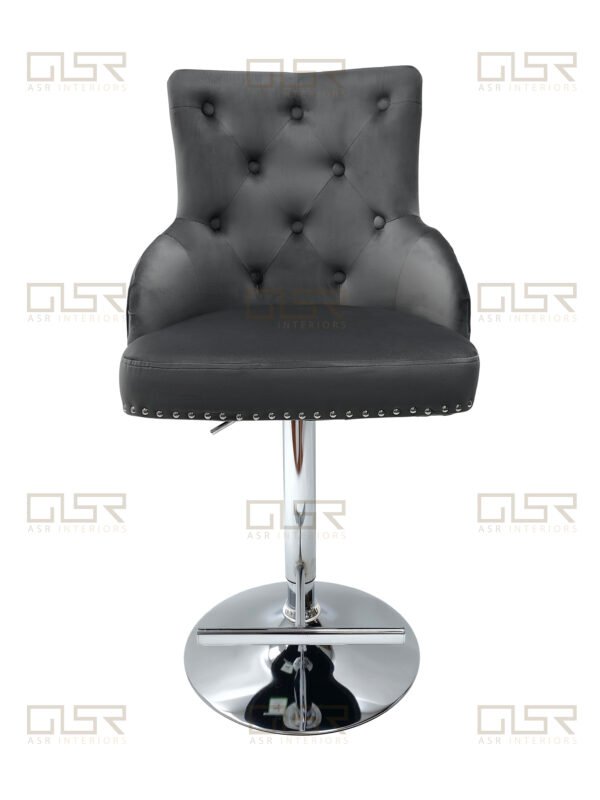 Majestic Grey Fabric Bar Stool Majestic Grey Fabric Bar Stool
