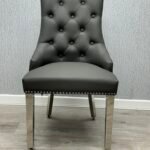 Majestic Hudson Grey PU Leather Dining Chair