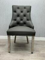 Majestic Hudson Grey PU Leather Dining Chair