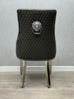 Majestic Hudson Grey PU Leather Dining Chair