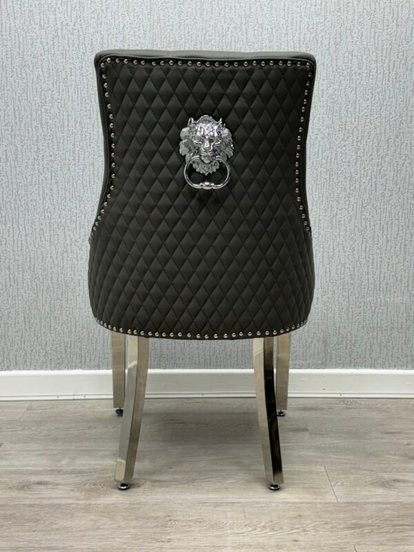Majestic Hudson Grey PU Leather Dining Chair Majestic Hudson Grey PU Leather Dining Chair