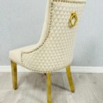 Majestic Mink Gold Ring Knocker Chair