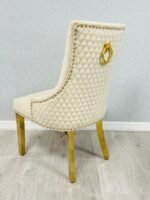 Majestic Mink Gold Ring Knocker Chair