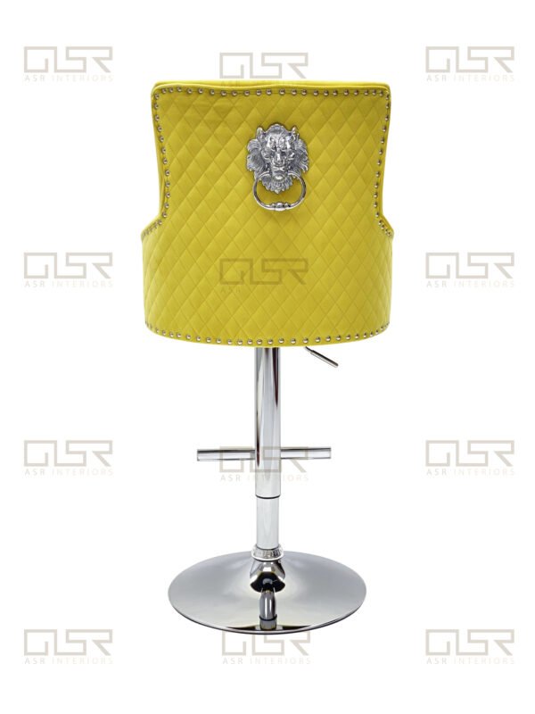Majestic Mustard Fabric Bar Stool Majestic Mustard Fabric Bar Stool