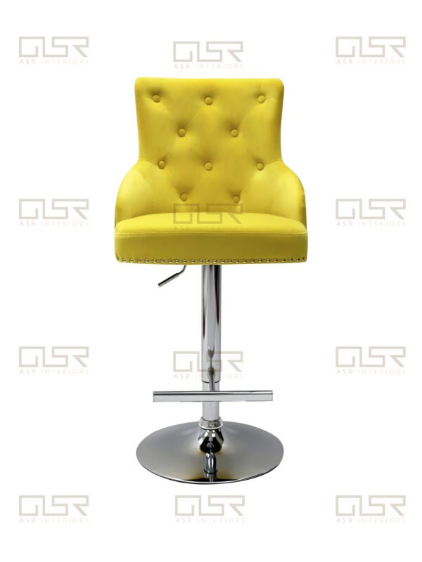 Majestic Mustard Fabric Bar Stool Majestic Mustard Fabric Bar Stool