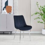 Mortiz Black Velvet Dining Chair