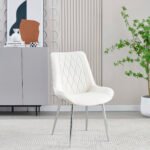 Mortiz Cream Velvet Dining Chair