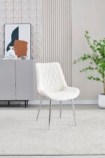 Mortiz Cream Velvet Dining Chair