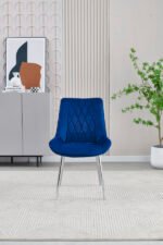 Mortiz Navy Velvet Dining Chair