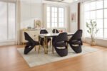 Santorini Black Gold Dining Chair