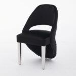 Maret Black Silver Dining Chair