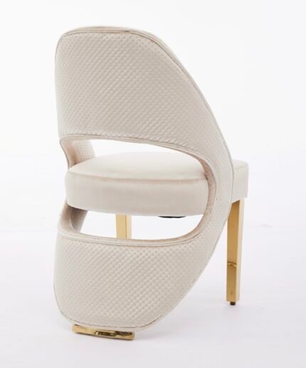 Santorini Cream Gold Dining Chair