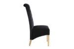 Sofia Black & Gold Square Knocker Dining Chair