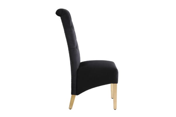 Sofia Black & Gold Square Knocker Dining Chair Sofia Black & Gold Square Knocker Dining Chair