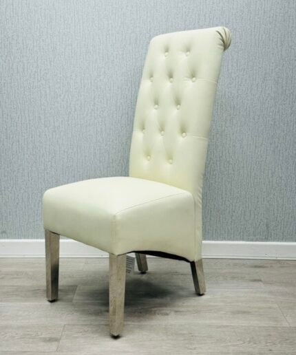 Sofia Cream PU Chair