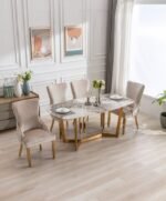 Sorrento Oval 180cm Ceramic Gold Table