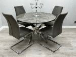 Tokyo Round Dining Set (Table & 4 Chairs)