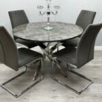 Tokyo Round Dining Set (Table & 4 Chairs)