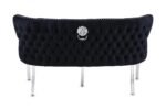Valentino Black Velvet Bench