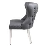 Valentino Hudson Grey PU Dining Chair