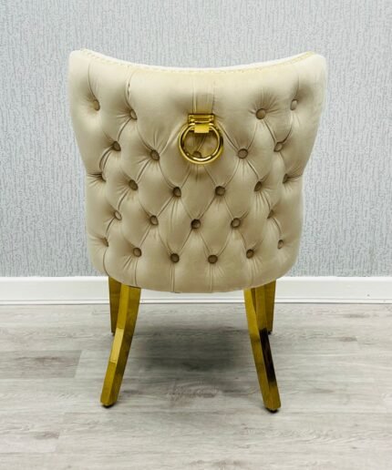 Valentino Mink Gold Velvet Chair