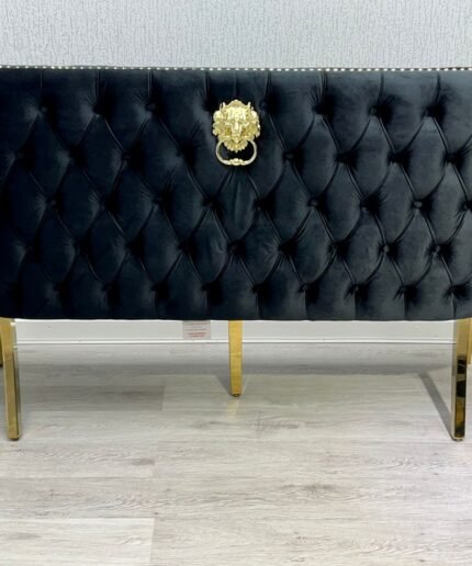 Victoria Black Gold Luxury Bench