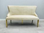 Victoria Cream Gold Luxury Bench
