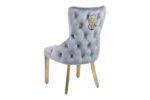 Victoria Grey Gold Dining Chair
