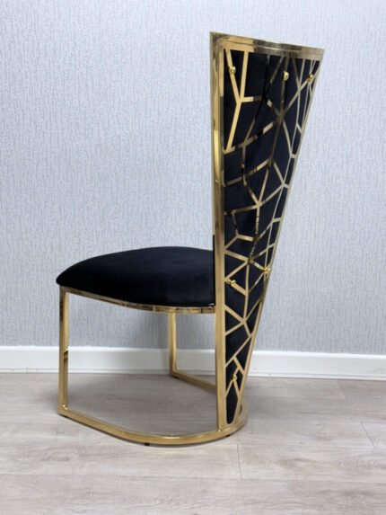 Vienna Black & Gold Dining Chair